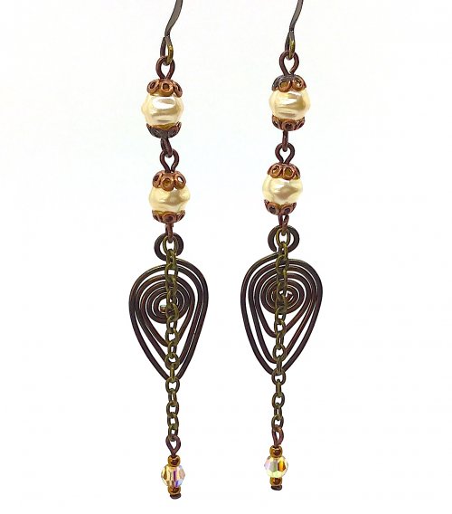 Kristal Wick's Color Inspiration - Chihuly Earrings - , Wire Jewelry Design, Design, Chihuly earrings